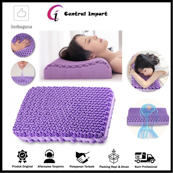 Hadian - Bantal Kepala Premium - Latex - Pillow - Ortopedi - Bantal Silikon