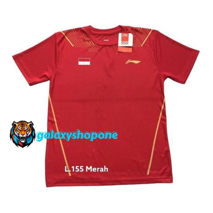 GALAXY SHOP JERSEY BAJU BADMINTON BULUTANGKIS LINING L.155 MERAH | LINING L.155 MERAH | BAJU BADMINT
