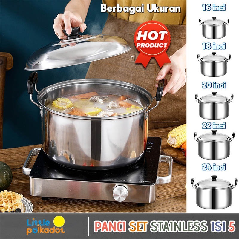 Panci Cookwere Mpasi Soup Alat Masak Pan Kukus Anti Lengket Cooking 1 Set Enamel Setpanci Stainless 