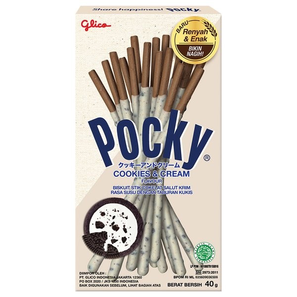 

GLICO POCKY COOKIES & CREAM 40GR-013202