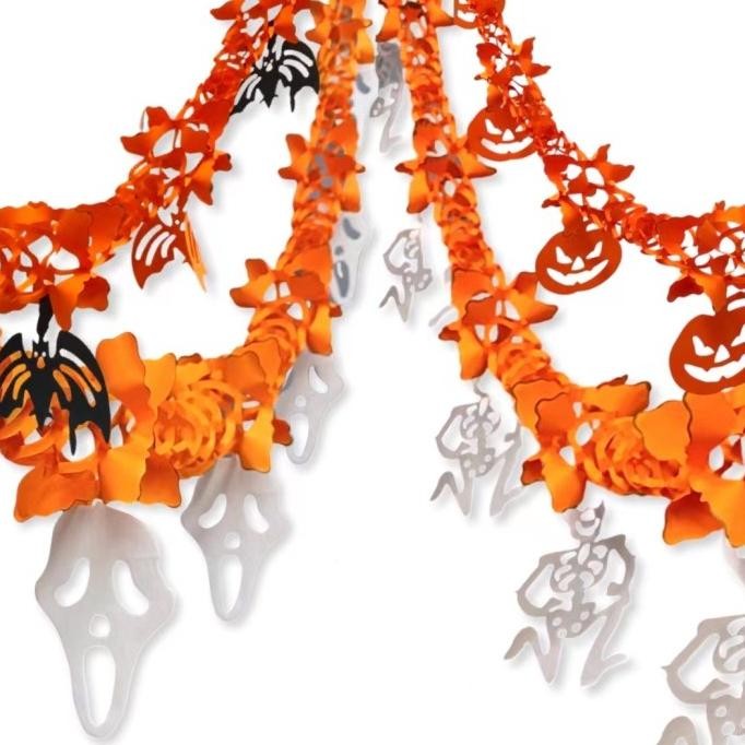 

W! Accessories Dekorasi Halloween Garlan Kertas 2.5 Meter 64310700 Pengiriman Cepat