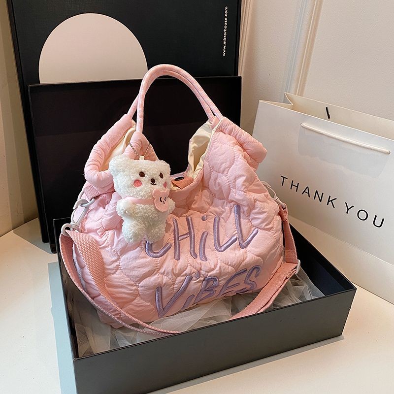 Tas Komuter Siswa Kapasitas Besar Tas Bahu Wanita Tas Selempang Ringan