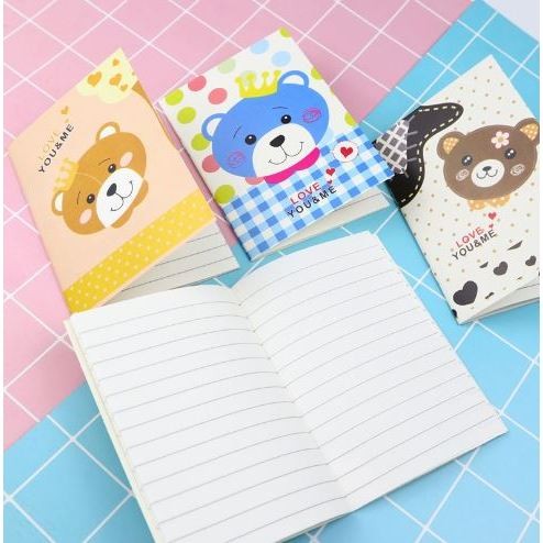 

^ KYRA ^ Buku Kecil Notes Diary Memo Pad Catatan Mini Book Gambar Kartun Karakter Travel - Ukuran A7