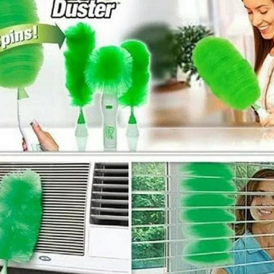 Go Duster Pembersih Debu Kemoceng Elektrik Putar Otomatis