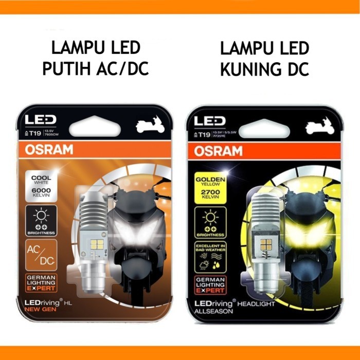 Ready Lampu Depan LED Motor Yamaha Mio Smile Original Osram