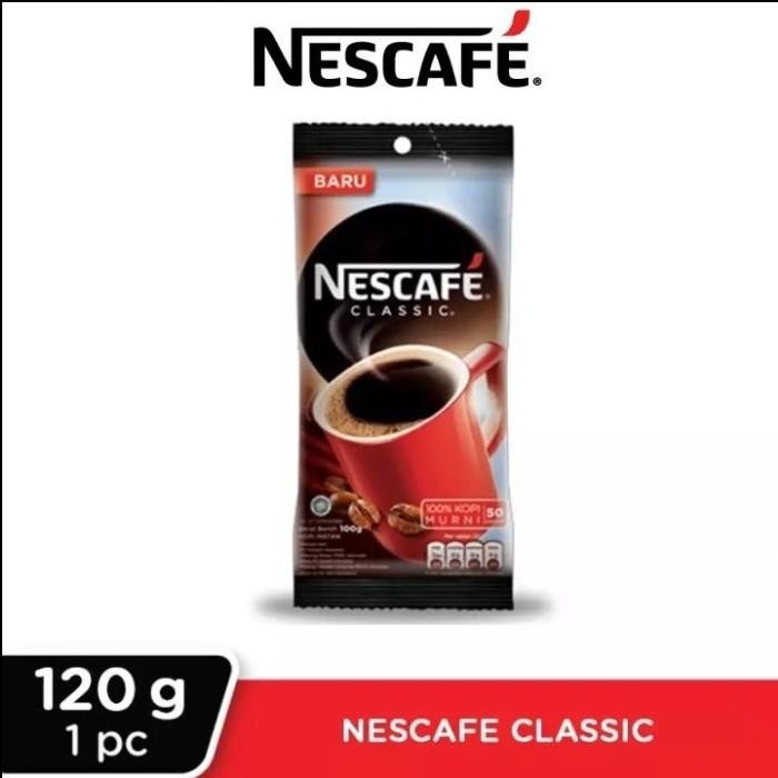 

Nescafe classic kopi seduh 120gr bubuk kopi hitam murni robusta halal