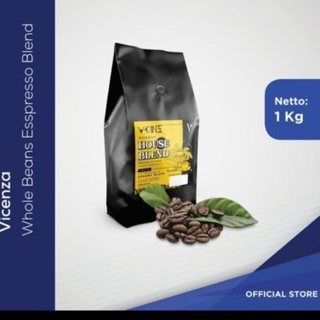 

VICENZA WHOLE BEANS ESSPRESSO BLEND BIJI KOPI FULL ROBUSTA PREMIUM 1kg