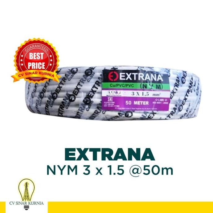 Terbaru Kabel Listrik NYM 3x1,5 3x1.5 50M EXTRANA | EXTRANA Kabel NYM | SNI sinarkuuu dijamin