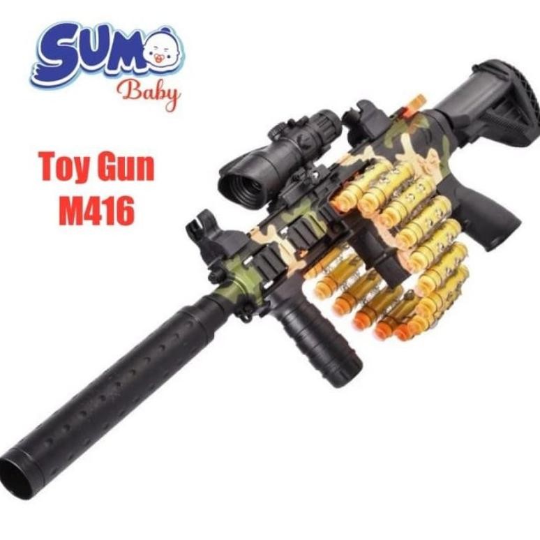 Ow42 AINAN PISTOL PISTOLAN TEMBAK TEMBAKAN  ANAK LAKI LAKI PELURU BUSA SNIPER NERF BULLET AWM MURAH/