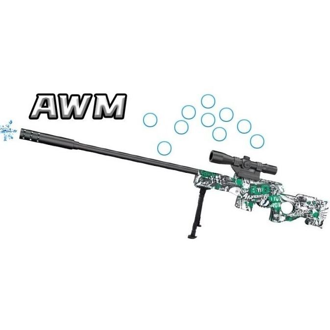 gr-8 Mainan Anak Sniper AWM Gel Blaster Pistol Mainan Soft Gun Bullet Tembak Tembakan Aman Kado Anak