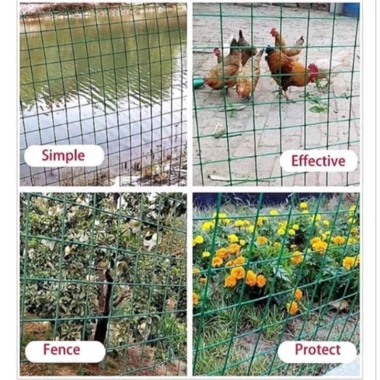 Gratis Best Promo Kawat Loket Ram Pvc Hijau Ukuran 1/2 Inch Untuk Kandang Unggas Atau Pagar Rumah Jp