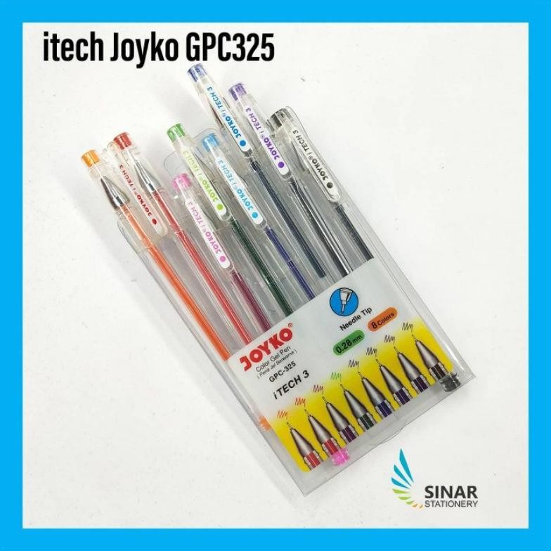 

GV23 Ballpoint / Bolpoin / Pen Gel Joyko Gpc-325 Isi 8 Warna Premium