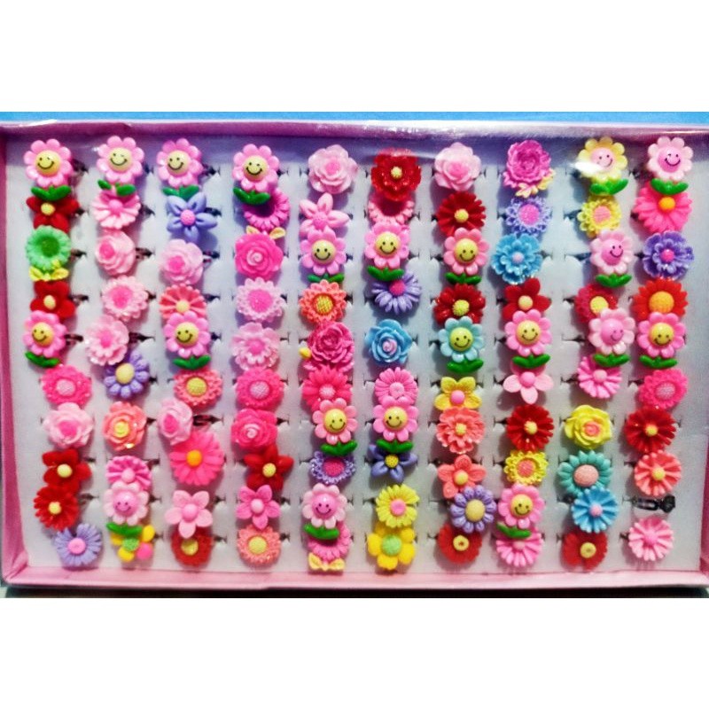 [ 1PCS] CINCIN KARAKTER ANAK BT21 BTS BUNGA UNICORN MAINAN ANAK KADO SOUVENIR