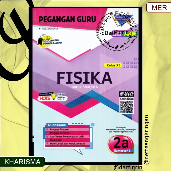 Pegangan Guru Fisika Kelas 11 Semester 1-SMA/MA KURMER Kurikulum Merdeka-Kharisma-HOTS-Reza