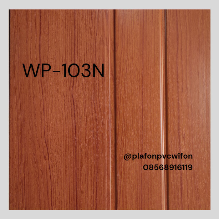 PLAFON PVC MOTIF KAYU PVC WIFON LAMINATE WP-103 DOFF 20CM