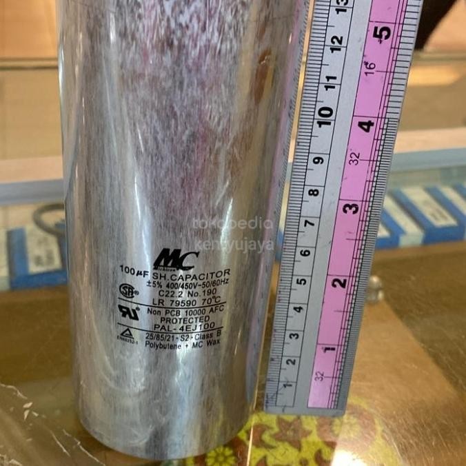 Kapasitor (Capacitor) Running 100Uf 450 Vac Mc