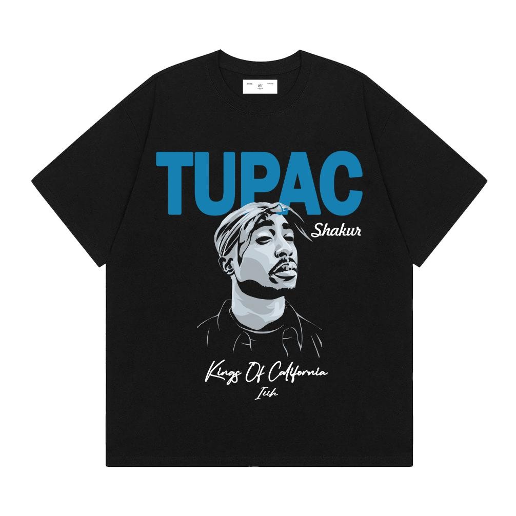 Promo T-Shirt Tupac Shakur Black Tees