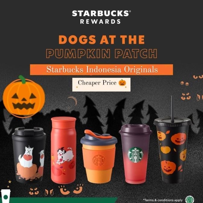 DFR Tumbler Starbucks Halloween Dog - Tumbler Starbucks Pumpkin Autumn '22 TERLARIS