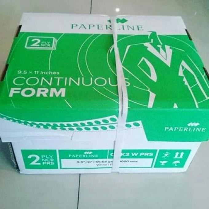 

[Grab/Gojek] Continus Form 9 1/2 X 11 Inch 2Ply Prs Bagi 2 Paperline [ Brunr ]