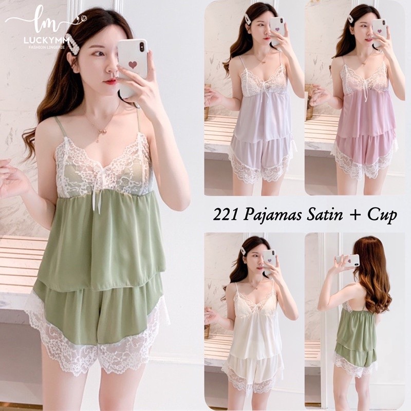 murah Sexy lingerie satin baju tidur pajamas satin wanita / Baju tidur satin lingerie wanita /