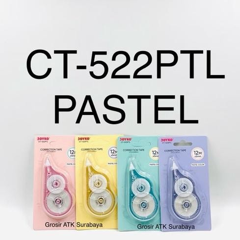 

CORRECTION TAPE JOYKO CT-522PTL / Tip-Ex Kertas Joyko CT-522PTL / CT 522PTL PASTEL