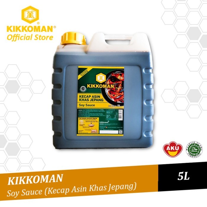 

Kikkoman Soy Sauce Shoyu Kecap Asin Khas Jepang Halal Jerigen 5L