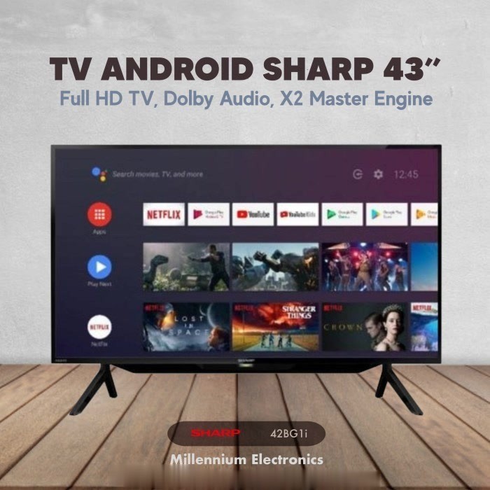 LED TV SHARP 42BG1i ANDROID TV 42 INCH FULL HD TV 2T-C42BG1i 42BG1 43