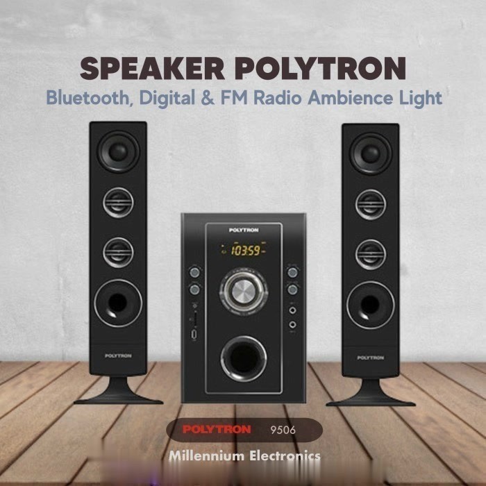 POLYTRON SPEAKER AUDIO PMA 9506 PMA9506 SUPER BASS USB BLUETOOTH