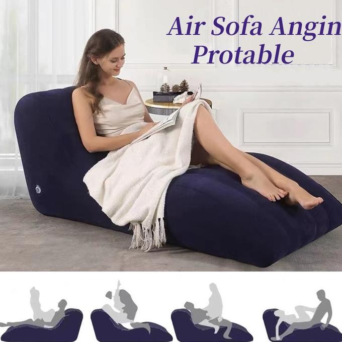Air Sofa Angin Protable dengan Pompa toys couple sofa seks berbentuk S