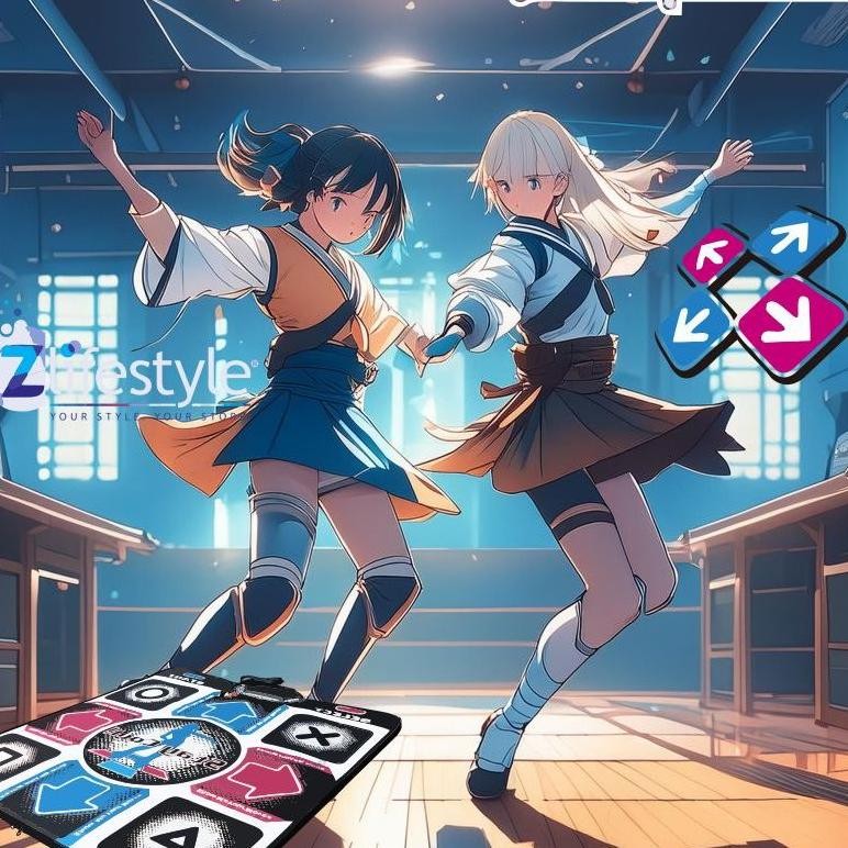 Dance Pad Portable + Game Step Mania Anime Versi Dengan 500++ Lagu Dan Video For Beginers