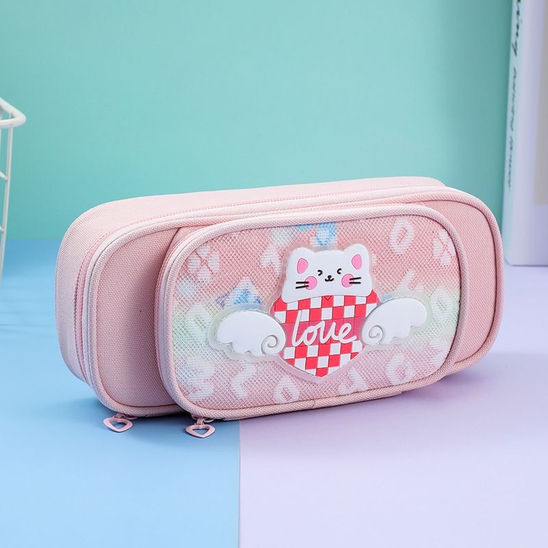 

Kotak Alat Tulis Kain Oxford Banyak Lapis, Tempat Pensil Kapasitas Besar