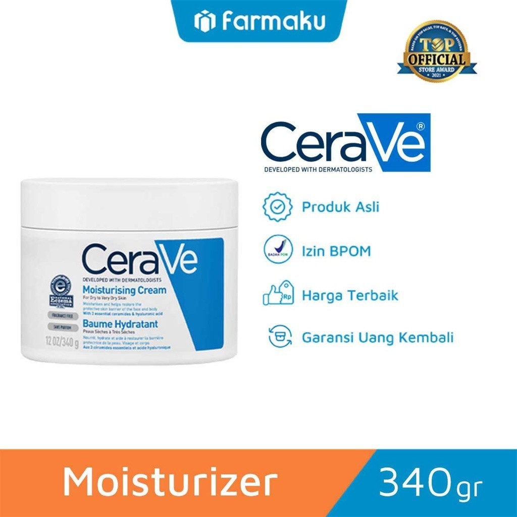 CeraVe Daily Moisturising Cream For Dry to Very Dry Skin 340 gr - (Variasi)