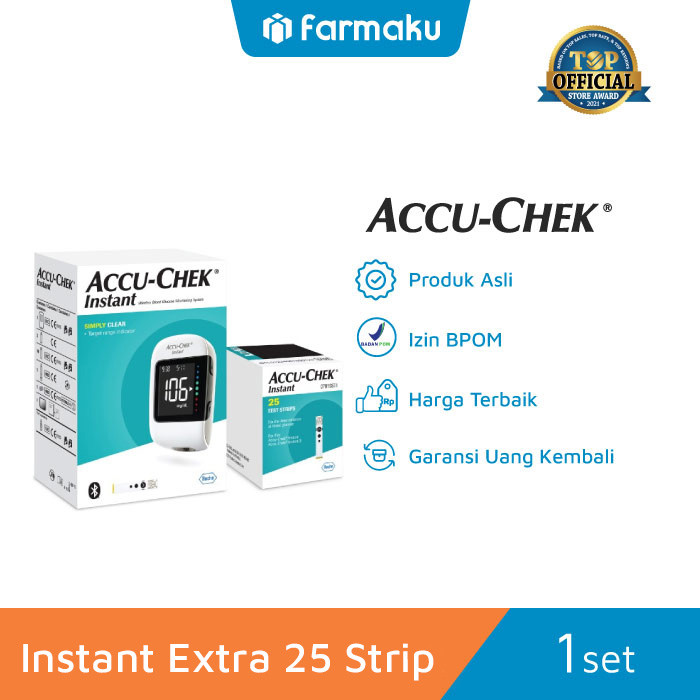 Accu-Chek Instant New Family Pack (Meter + Strip 25S + Lancet 10S)