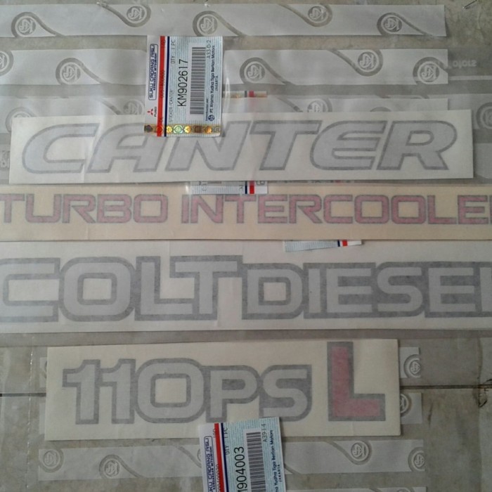 Stiker set coltdiesel canter 110ps L original KTB