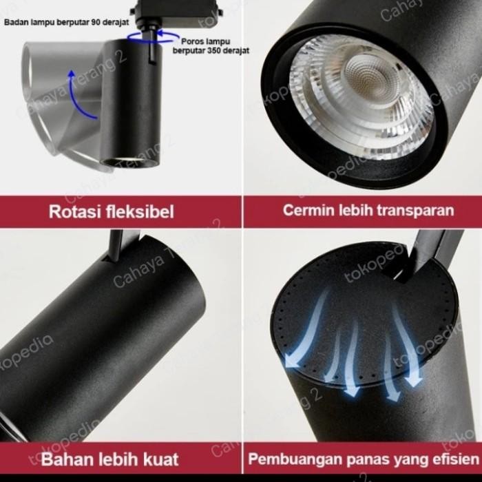 Lampu Rell Track Led Sorot Lampu Sorot Tracklight Rel Spotlight Led