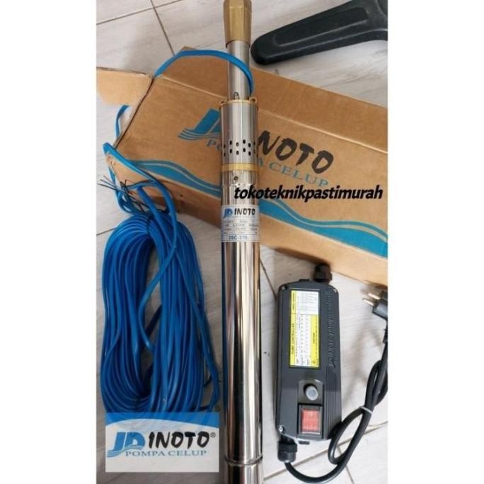 POMPA SUBMERSIBLE SIBLE INOTO 2IN 2" 2DIM 2 DIM POMPA CELUP + CONTROL BOX + KABEL POMPA SUMUR DALAM 