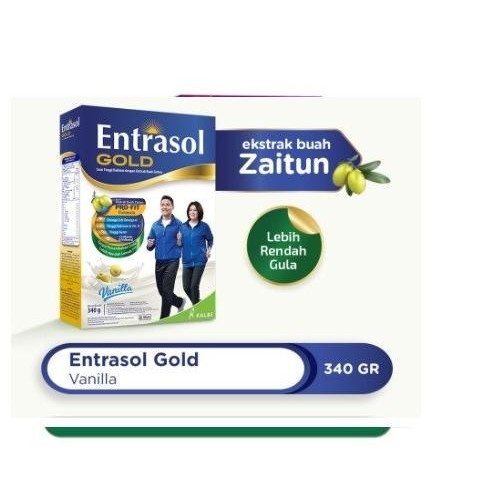 

Entrasol Gold Susu Dewasa Lansia Vanilla Box 340 Gr