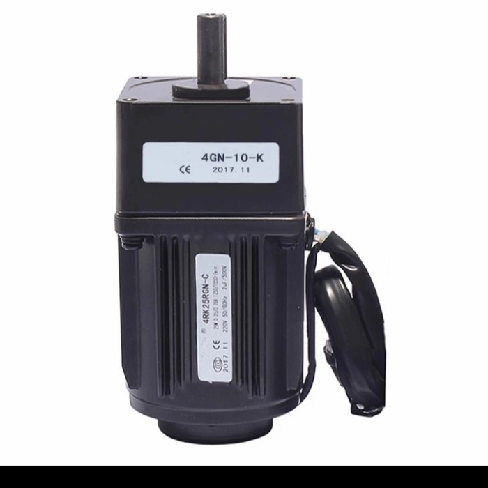 dinamo motor gearbox AC 220v 25watt 68rpm 1:20 torsi besar
