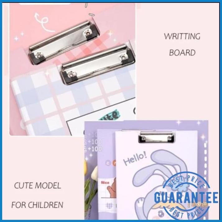 

| HPT | PAPAN UJIAN+PENUTUP KARTUN A4, KLIP KERTAS UJIAN DENGAN PENUTUP