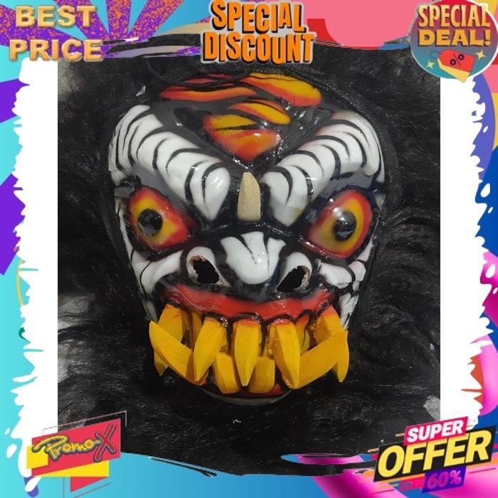 BEST PRODUK TOPENG GEDRUK/ TOPENG BUTO GEDRUG / RAMPAK BUTO GEDRUK UNTUK ANAK-ANAK/DEWASA GDNG