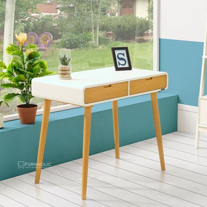 IFURNHOLIC Theo Mini Desk | Meja Belajar dan Kerja Laci penyimpanan