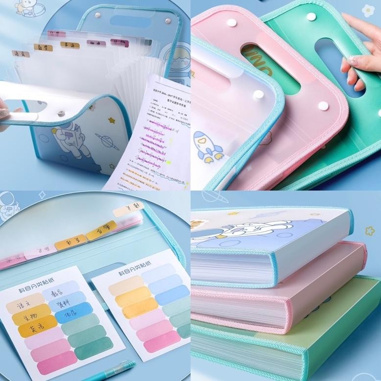 

TERLARIS cute multi layer folder map organizer tempat penyimpanan file kertas paper organizer XD27