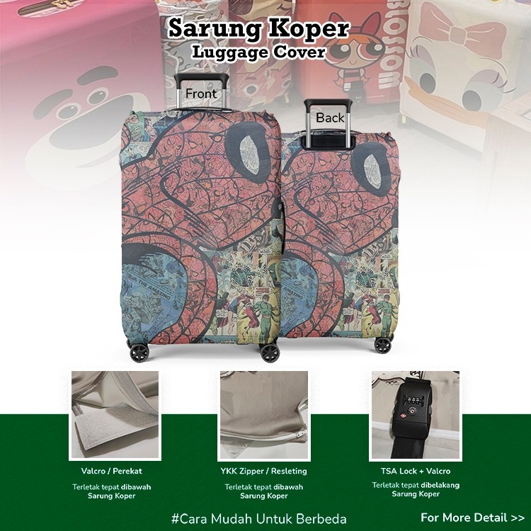 Amazing Spiderman 003 - Sarung Koper / Pelindung Koper /Luggage Cover