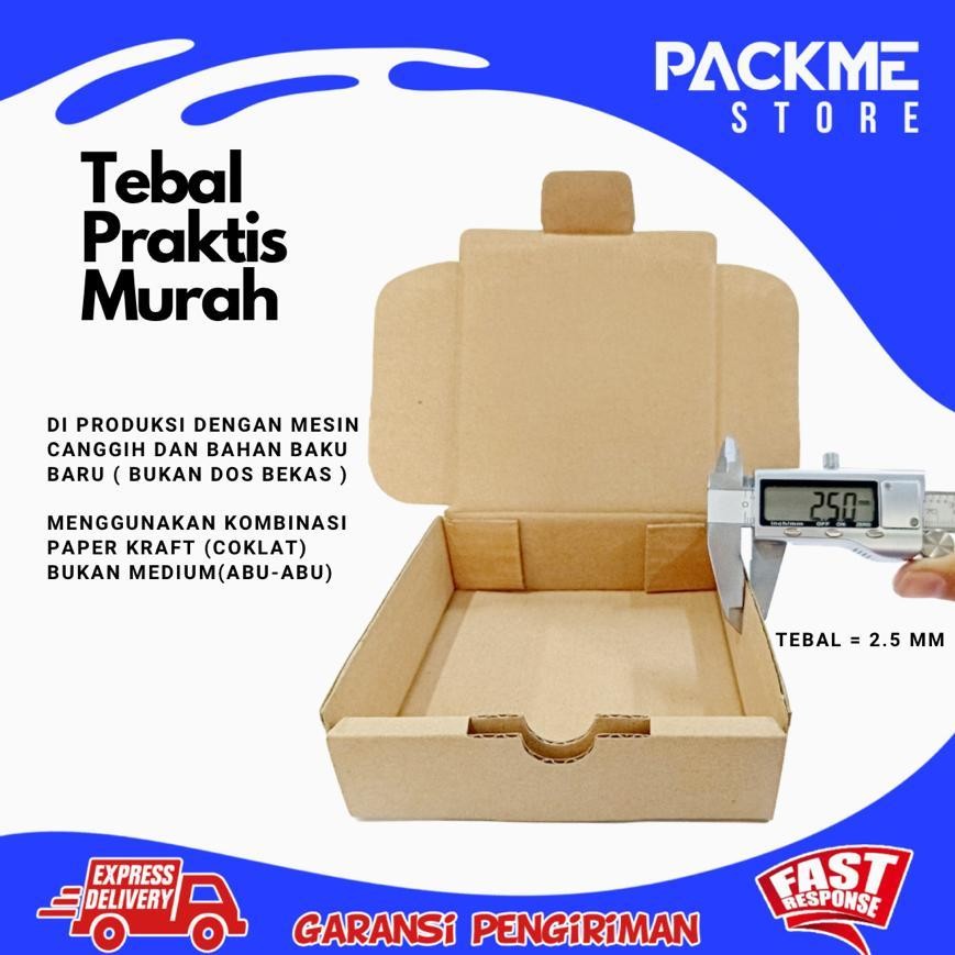 

KARDUS BOX KARTON PACKING DUS PIZZA DIE CUT POLOS 10 cm x 10 cm x 5 cm