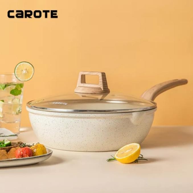 Carote Deep Fry Pan Ice Cream 28 Cm Plus Tutup