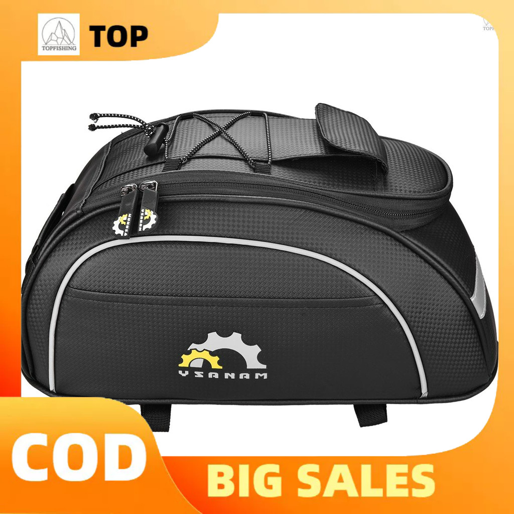 Tas Pendingin Terisolasi Sepeda Bersepeda Tahan Air Tas Bagasi Sepeda MTB Tas Rak Belakang Tas Pemba