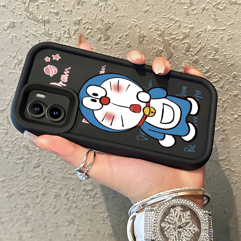 Casing Hp VIVO Y15S Y15A Y01 Case Casing HP pola Doraemon Kesing Silikon Cesing Kasing Anti Drop Sof