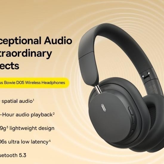Baseus D05 / Bowie D05 Wireless Headphone Low Latency