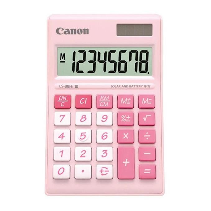 

ede-78 Canon Calculator LS-88Hi III-PPK (Pink) 8 Digits Terlaris