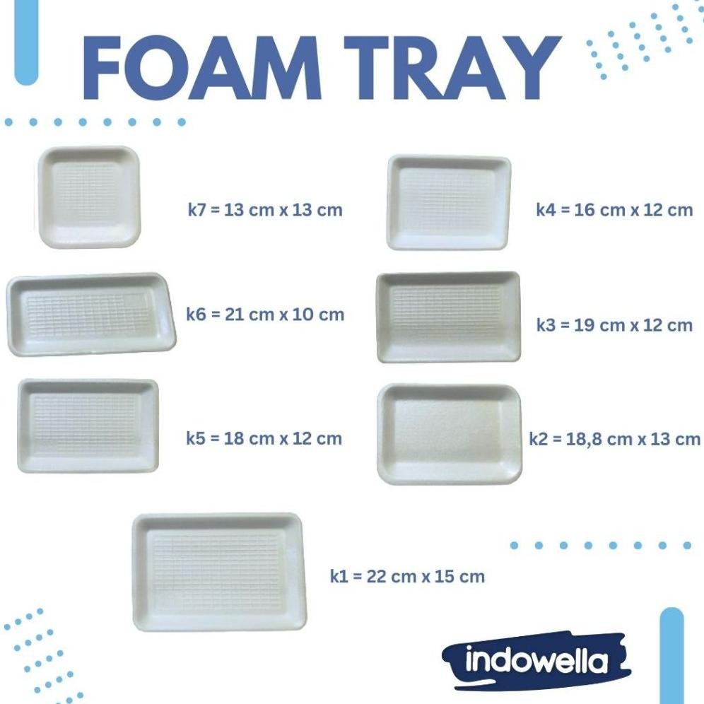 Gh-67 Styro Foam Tray Buah Daging Ikan Sayuran Merk Kcs Dan Lux Per 50Pcs Terlaris